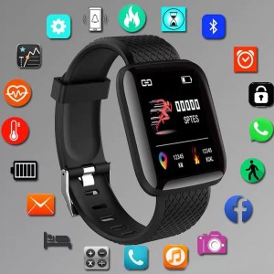 116 Plus Smart Watch – Fitness Tracker with Heart Rate Monitor & More