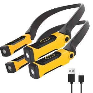 2-Pack LED Neck Reading Light – Rechargeable with 2 Brightness Levels