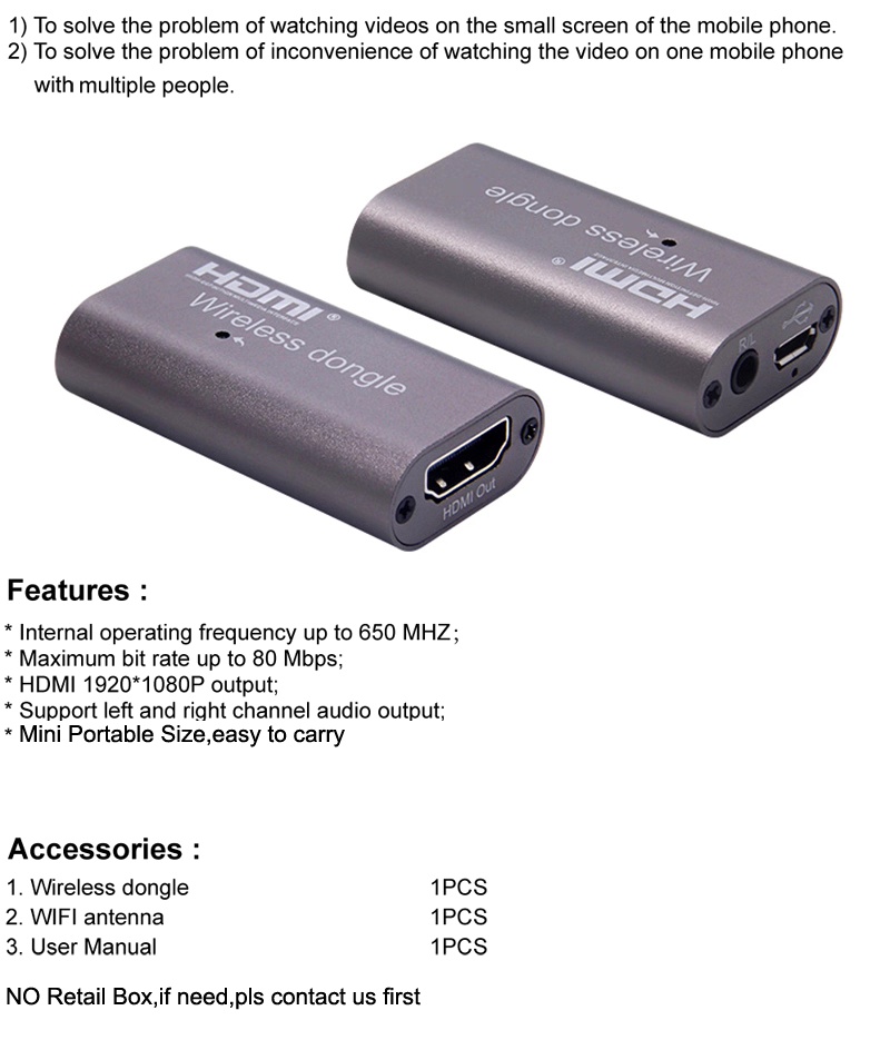 Wireless WiFi Display Adapter – HDMI-Compatible TV Stick Receiver - Image 3