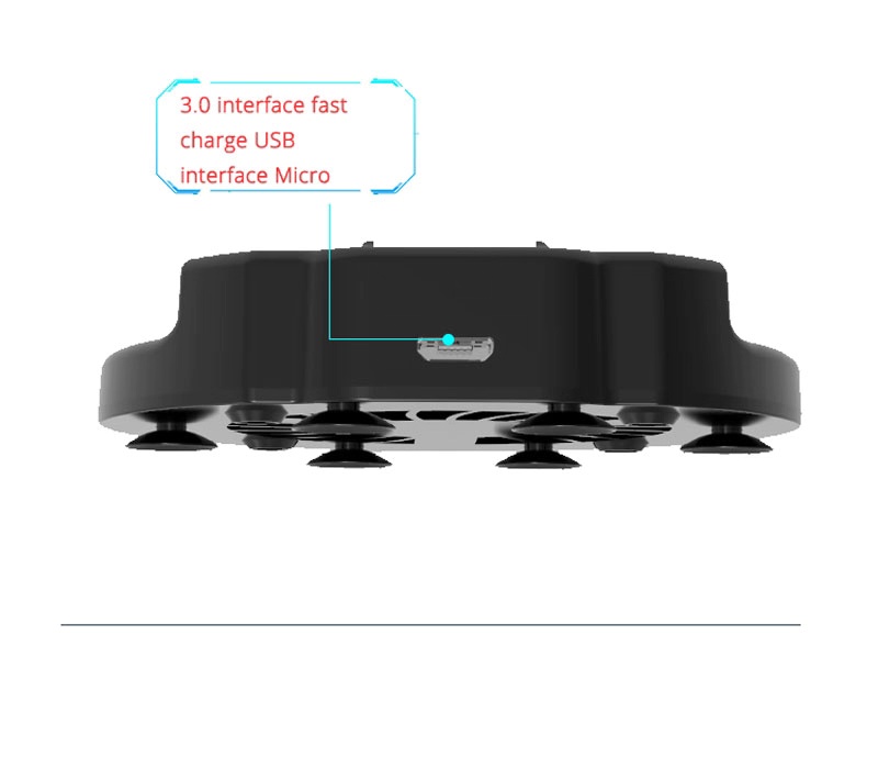 2-in-1 Mobile Phone Radiator Cooling Fan – Portable Clip-On Cooler with RGB Lights - Image 7